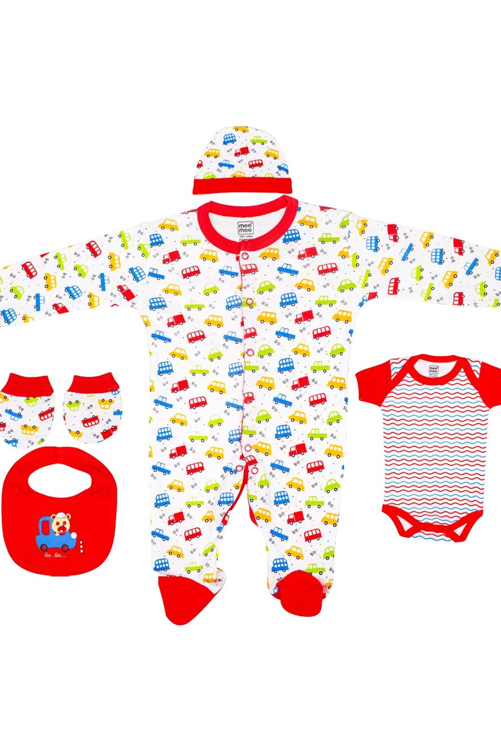 Mee Mee Clothing Gift Set Pack of 5 - Red